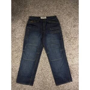 Vintage ENYCE Y2K Baggy Utility Jeans Hip Hop Multi Zipper Denim Wide Fit 36x32
